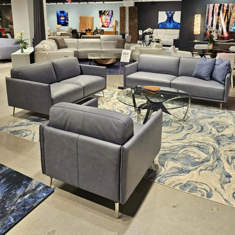 Anzio Italian Sofa and Loveseat and Chair