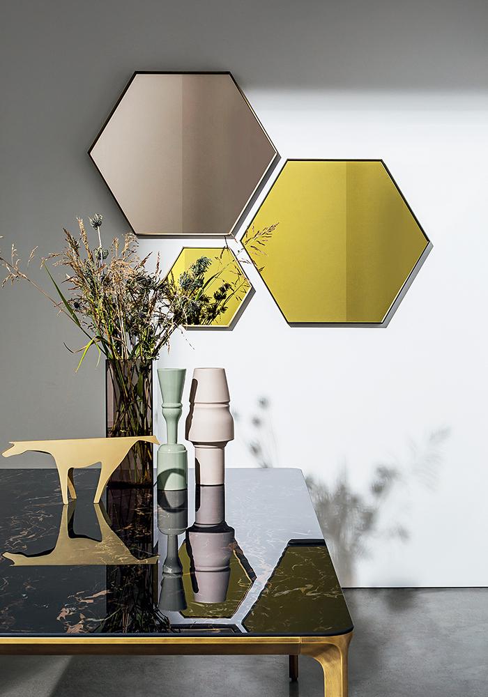 Visual Hexagonal Italian Mirror