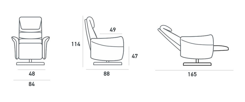 Adrian Italian Swivel Motion Chair