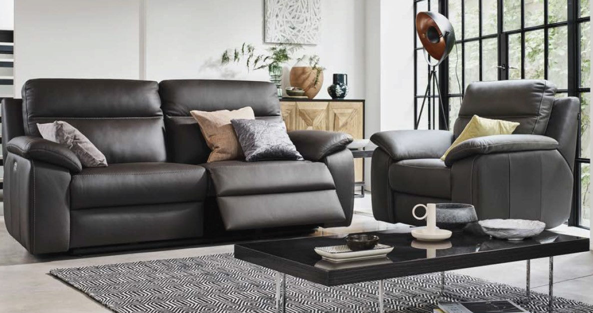 Newman Italian Reclining Sofa