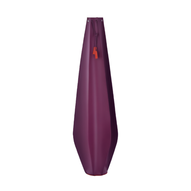 Plisse Italian Accent Vase