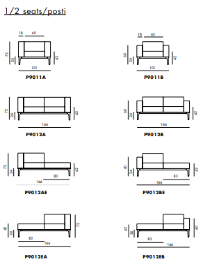 Slim Italian Sofa