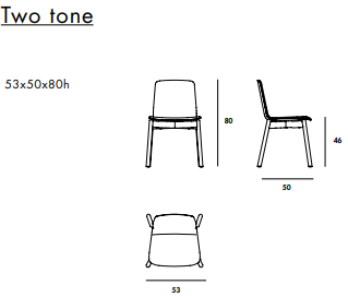 Two-Tone Italian Dining Chair