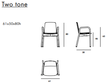 Two-Tone Italian Dining Chair