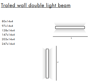 Traled Italian Wall Light