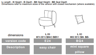 Dramma Italian Accent Chair