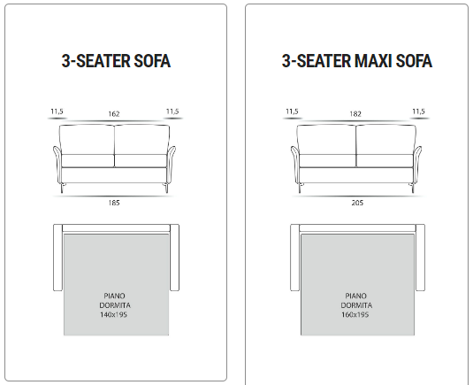 Frank Italian Sofa Bed